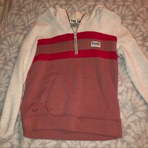 PINK three quarter zip